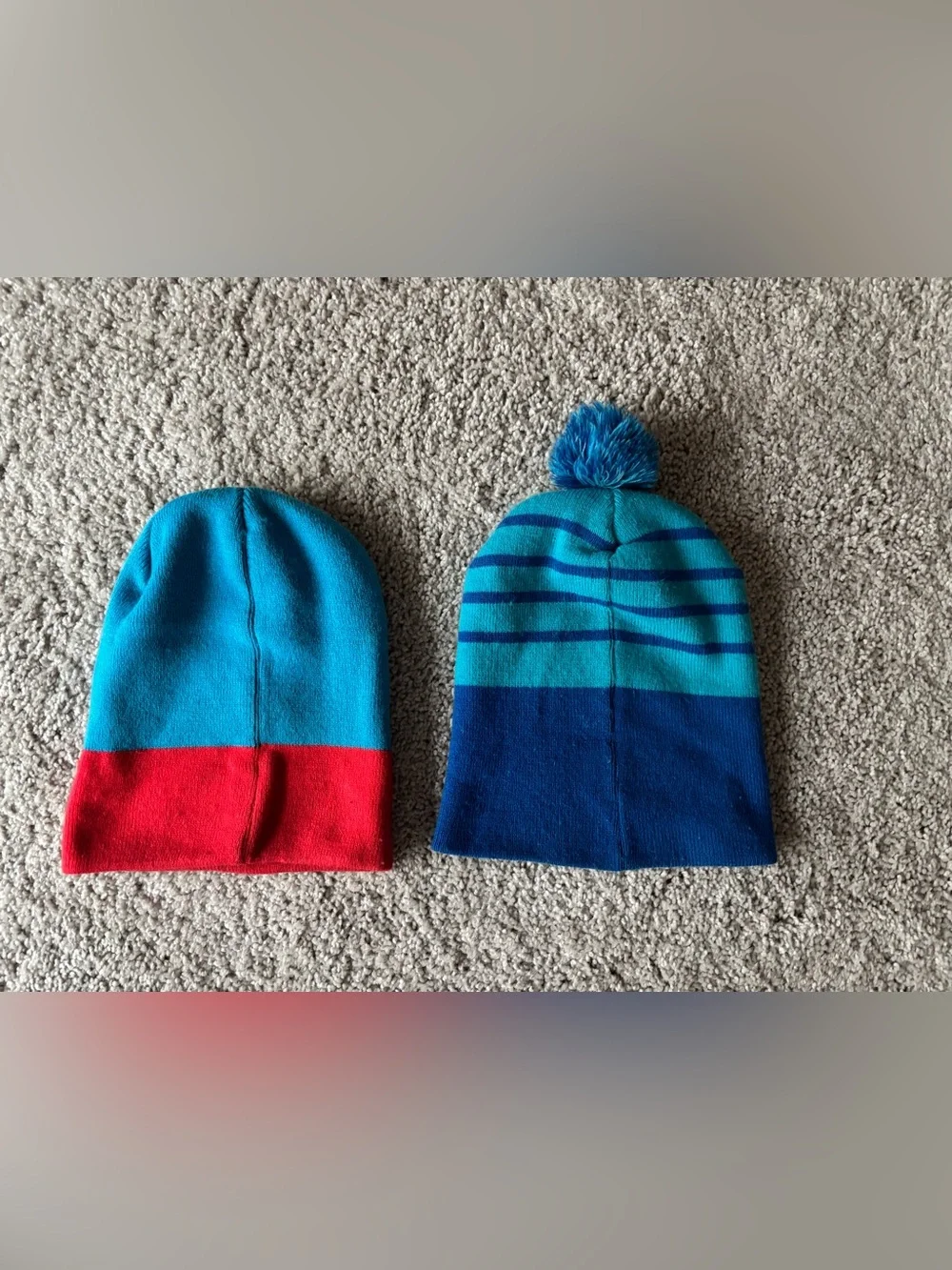 Thomas the Tank Engine Kids Winter Beanies - Blue & Turquoise